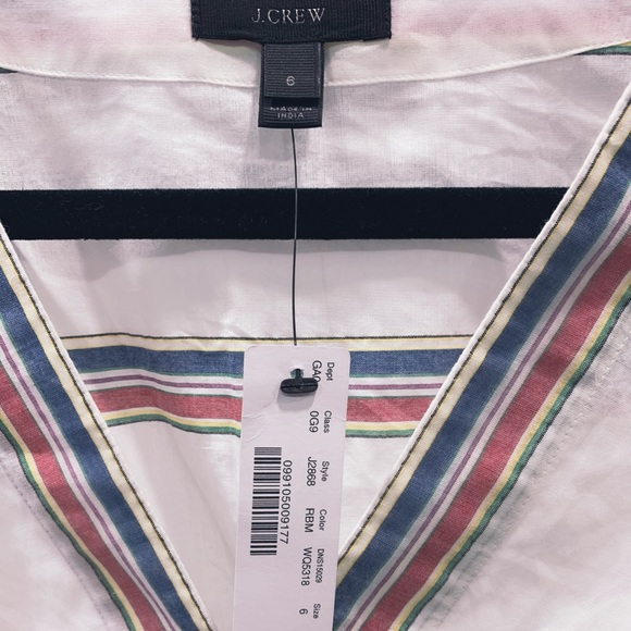 J. Crew flutter sleeve faux wrap top - Picture 4 of 4